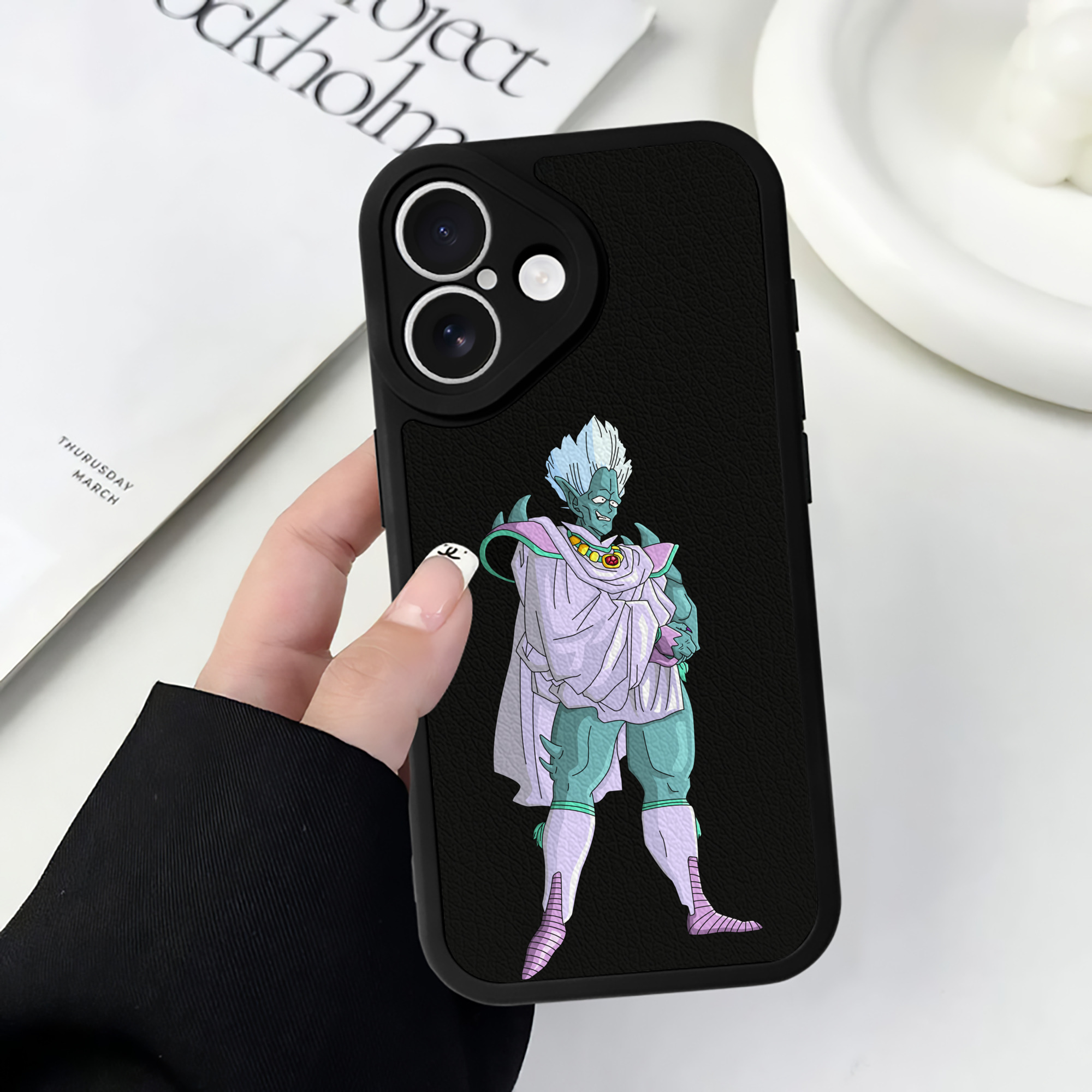 （画像用） ドラゴンボール DRAGON BALL 【iPhone 16シリーズ対応】シリコンスマホケース（レザー調） 材質：シリコン